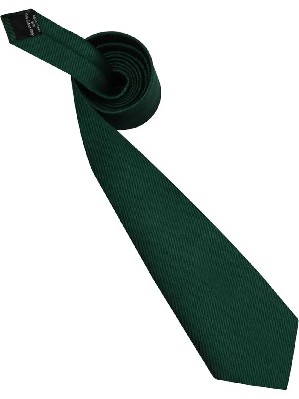 Men's Olive Solid Twill Textured Woven Silk Formal Necktie For Wedding Dress